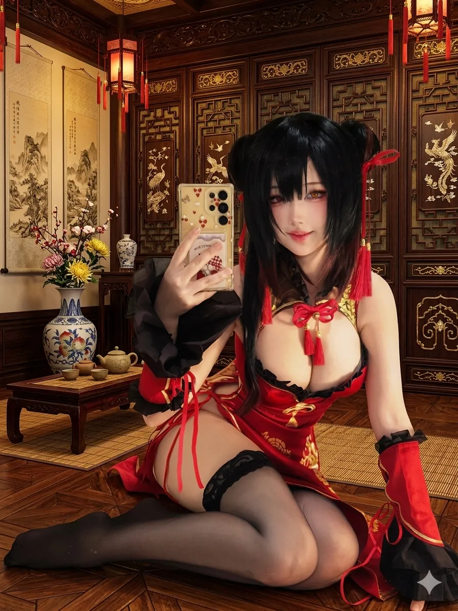 キツネ - Kurumi qipao